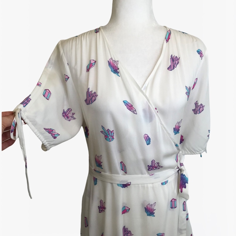 Wildfox Wrap Allover Print Women’s Maxi Dress -S/M - Picture 15 of 16